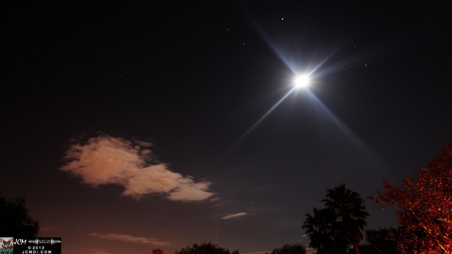 Beautiful moonlight in clearing skies image